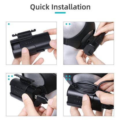 Sunnylife แบตเตอรี่ ที่ใส่คลิปการจัดการสายเคเบิล Winder เคส สำหรับ DJI FPV Goggles V2, Sunnylife Battery Bracket
