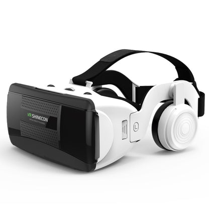 VR SHINECON G06EB แว่นตาวิดีโอ 3D ความจริงเสมือน เหมาะสำหรับสมาร์ทโฟน 4.7 นิ้ว - 6.1 นิ้วพร้อมชุดหูฟังไฮไฟ, G06EB