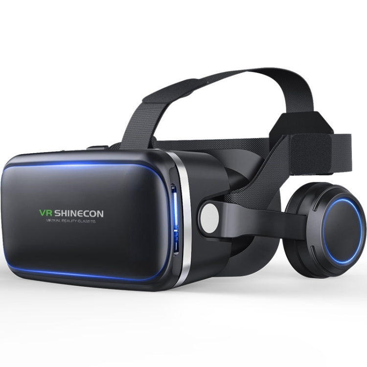 VR SHINECON G04E แว่นตาวิดีโอ 3 มิติเสมือนจริงเหมาะสำหรับสมาร์ทโฟนขนาด 3.5 นิ้ว - 6.0 นิ้วพร้อมชุดหูฟังไฮไฟ