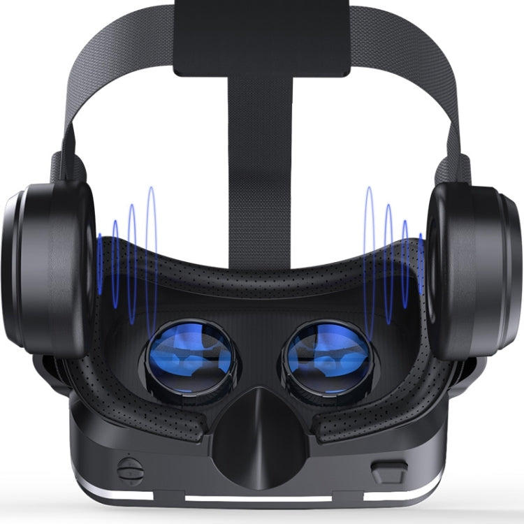 VR SHINECON G04E แว่นตาวิดีโอ 3 มิติเสมือนจริงเหมาะสำหรับสมาร์ทโฟนขนาด 3.5 นิ้ว - 6.0 นิ้วพร้อมชุดหูฟังไฮไฟ