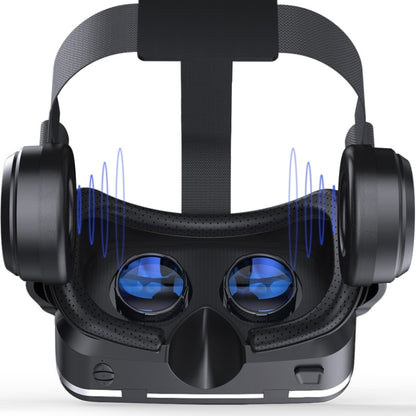 VR SHINECON G04E แว่นตาวิดีโอ 3 มิติเสมือนจริงเหมาะสำหรับสมาร์ทโฟนขนาด 3.5 นิ้ว - 6.0 นิ้วพร้อมชุดหูฟังไฮไฟ