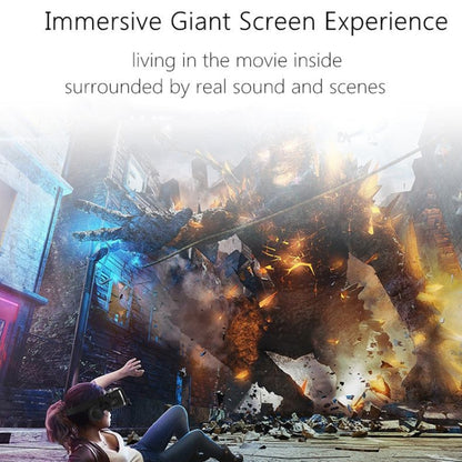 VR SHINECON G04E แว่นตาวิดีโอ 3 มิติเสมือนจริงเหมาะสำหรับสมาร์ทโฟนขนาด 3.5 นิ้ว - 6.0 นิ้วพร้อมชุดหูฟังไฮไฟ