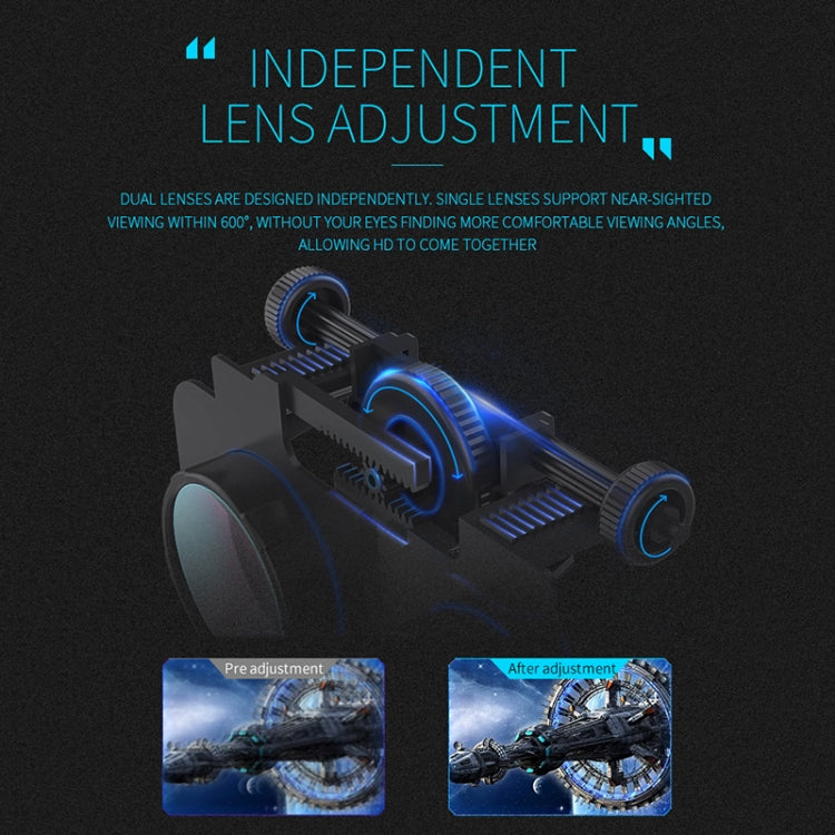 VR SHINECON G06E แว่นตาวิดีโอ 3 มิติเสมือนจริงเหมาะสำหรับสมาร์ทโฟนขนาด 4.7 นิ้ว - 6.1 นิ้วพร้อมชุดหูฟัง, G06E