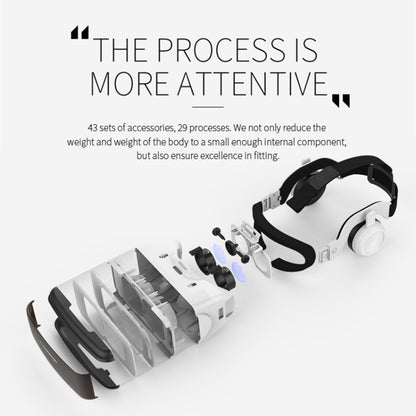 VR SHINECON G06E แว่นตาวิดีโอ 3 มิติเสมือนจริงเหมาะสำหรับสมาร์ทโฟนขนาด 4.7 นิ้ว - 6.1 นิ้วพร้อมชุดหูฟัง, G06E
