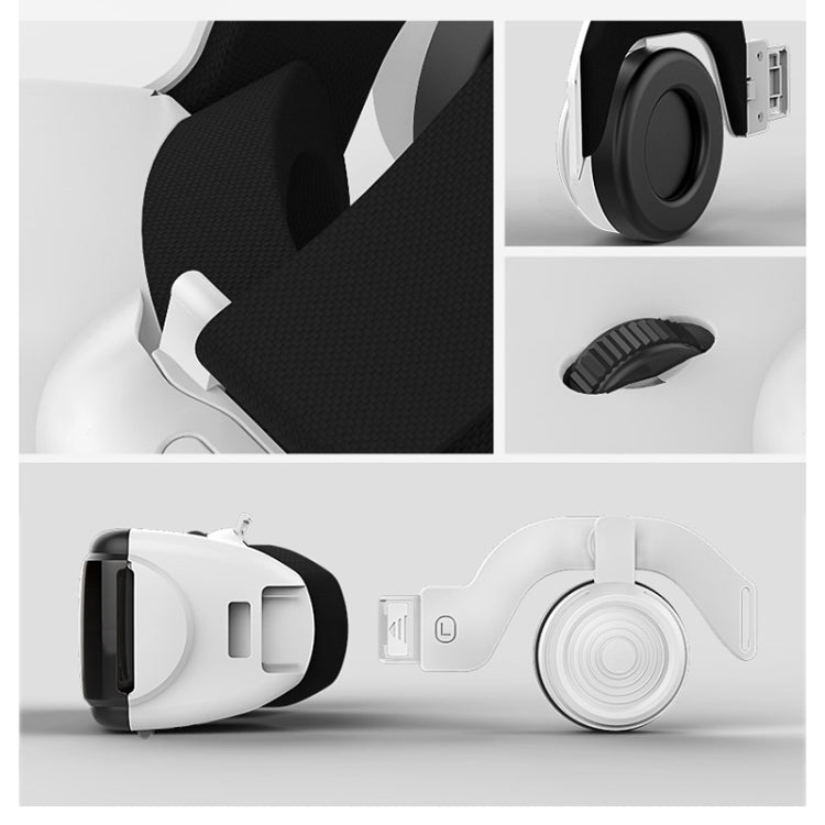 VR SHINECON G06E แว่นตาวิดีโอ 3 มิติเสมือนจริงเหมาะสำหรับสมาร์ทโฟนขนาด 4.7 นิ้ว - 6.1 นิ้วพร้อมชุดหูฟัง, G06E