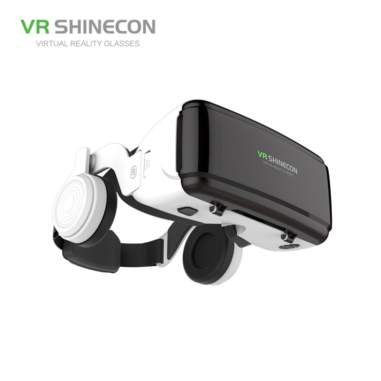 VR SHINECON G06E แว่นตาวิดีโอ 3 มิติเสมือนจริงเหมาะสำหรับสมาร์ทโฟนขนาด 4.7 นิ้ว - 6.1 นิ้วพร้อมชุดหูฟัง, G06E