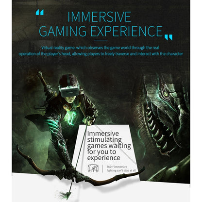 VR SHINECON G06E แว่นตาวิดีโอ 3 มิติเสมือนจริงเหมาะสำหรับสมาร์ทโฟนขนาด 4.7 นิ้ว - 6.1 นิ้วพร้อมชุดหูฟัง, G06E