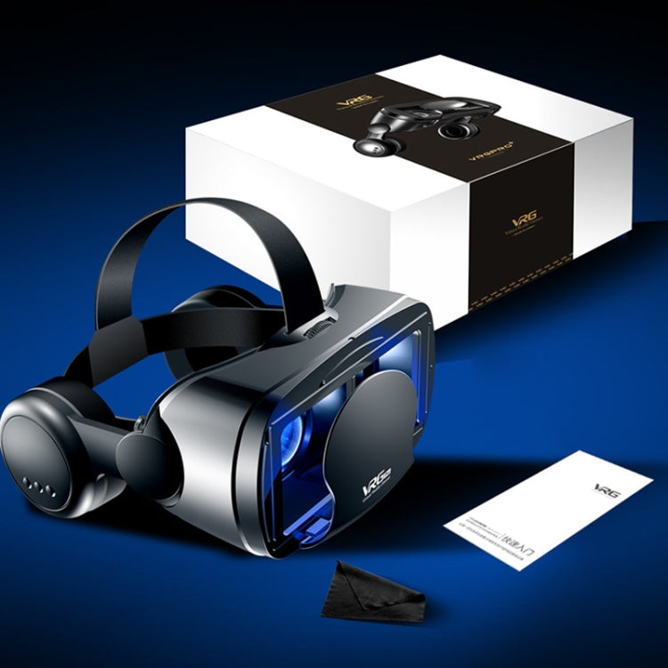 VRG Pro Audio Video เวอร์ชันเลนส์เคลือบ Blu-ray แว่นตา 3D VR สำหรับโทรศัพท์มือถือออลอินวัน, Blu-ray Coated Lenses