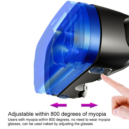 VRG Pro Audio Video เวอร์ชันเลนส์เคลือบ Blu-ray แว่นตา 3D VR สำหรับโทรศัพท์มือถือออลอินวัน, Blu-ray Coated Lenses