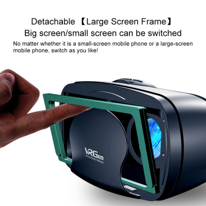 VRG Pro Audio Video เวอร์ชันเลนส์เคลือบ Blu-ray แว่นตา 3D VR สำหรับโทรศัพท์มือถือออลอินวัน, Blu-ray Coated Lenses