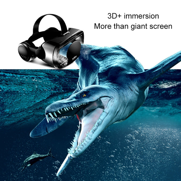 VRG Pro Audio Video เวอร์ชันเลนส์เคลือบ Blu-ray แว่นตา 3D VR สำหรับโทรศัพท์มือถือออลอินวัน, Blu-ray Coated Lenses