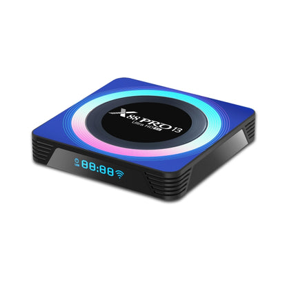 อะคริลิค X88 Pro 13 8K Ultra HD Android 13.0 กล่องสมาร์ททีวีพร้อมรีโมทคอนโทรล, RK3528 Quad-Core, 4G+32GB, 4G+32GB