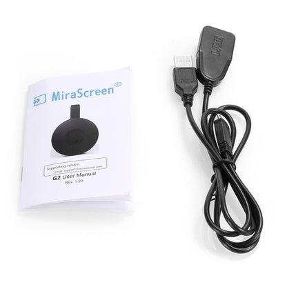 MiraScreen G2 Wireless WiFi Display Dongle Receiver Airplay Miracast DLNA 1080P HD TV Stick สำหรับ iPhone, Samsung และสมาร์ทโฟน Android อื่นๆ, G2 2.4GHz
