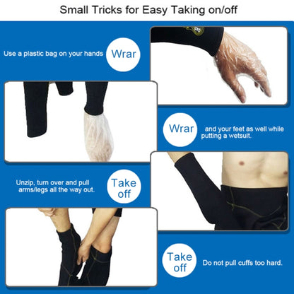 SLINX 1106 นีโอพรีน 5 มม. + ผ้าซับในยืดหยุ่นสูงสวมทนอบอุ่นกึ่งแห้งเต็มตัวชุดเว็ทสูทชิ้นเดียวสำหรับผู้ชาย, S, M, L, XL, XXL, XXXL