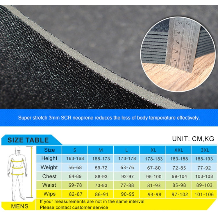 SLINX 1106 นีโอพรีน 5 มม. + ผ้าซับในยืดหยุ่นสูงสวมทนอบอุ่นกึ่งแห้งเต็มตัวชุดเว็ทสูทชิ้นเดียวสำหรับผู้ชาย, S, M, L, XL, XXL, XXXL
