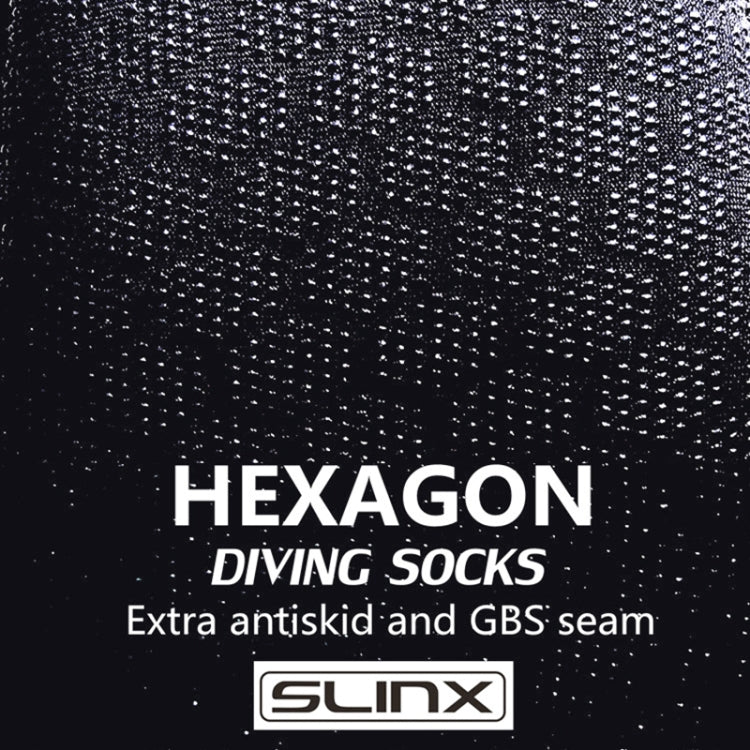SLINX 1702 ถุงเท้าดำน้ำนีโอพรีนอุ่นกันลื่น 3 มม, S, M, L, XL