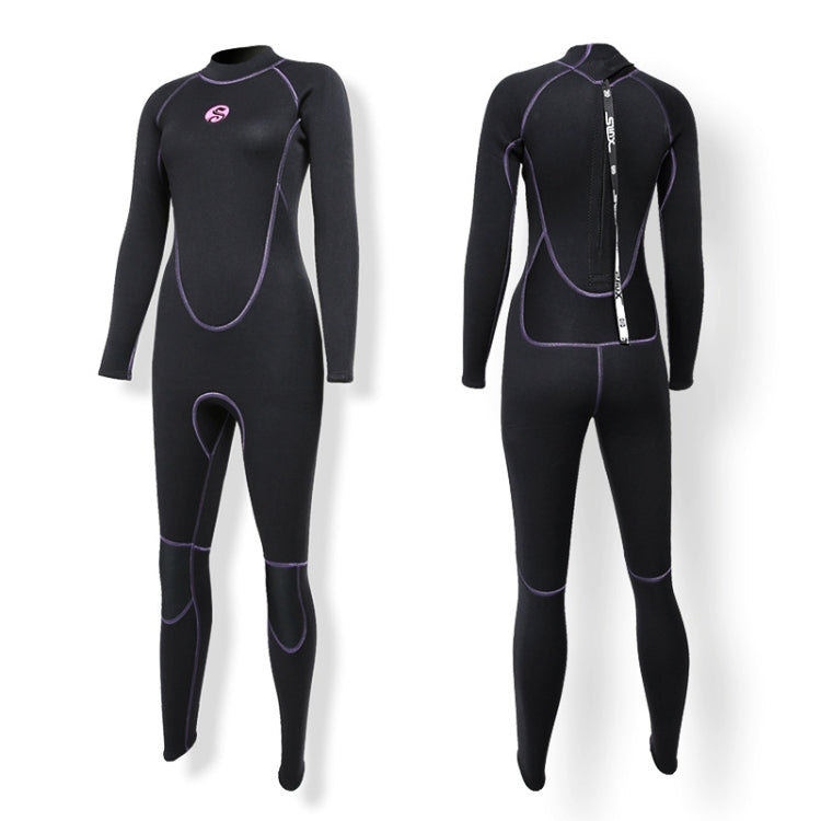 SLINX 1714 3mm Neoprene Super Elastic วอร์มแขนยาวเต็มตัว Wetsuit ชิ้นเดียวสำหรับผู้หญิง, XS, S, M, L, XL
