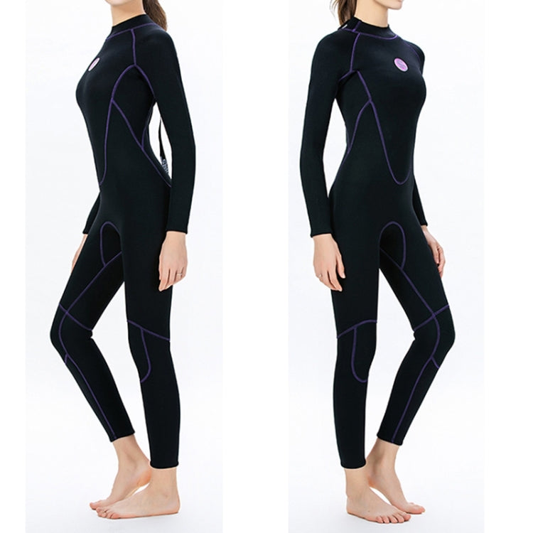 SLINX 1714 3mm Neoprene Super Elastic วอร์มแขนยาวเต็มตัว Wetsuit ชิ้นเดียวสำหรับผู้หญิง, XS, S, M, L, XL