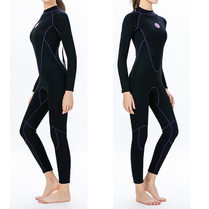 SLINX 1714 3mm Neoprene Super Elastic วอร์มแขนยาวเต็มตัว Wetsuit ชิ้นเดียวสำหรับผู้หญิง, XS, S, M, L, XL