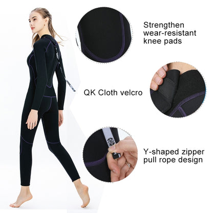 SLINX 1714 3mm Neoprene Super Elastic วอร์มแขนยาวเต็มตัว Wetsuit ชิ้นเดียวสำหรับผู้หญิง, XS, S, M, L, XL