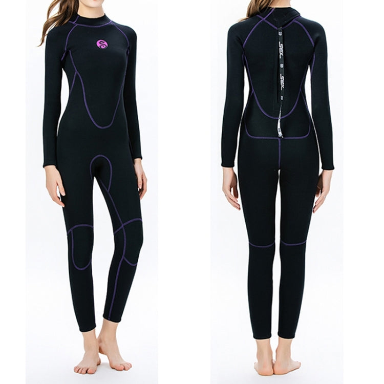 SLINX 1714 3mm Neoprene Super Elastic วอร์มแขนยาวเต็มตัว Wetsuit ชิ้นเดียวสำหรับผู้หญิง, XS, S, M, L, XL