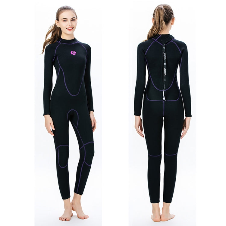 SLINX 1714 3mm Neoprene Super Elastic วอร์มแขนยาวเต็มตัว Wetsuit ชิ้นเดียวสำหรับผู้หญิง, XS, S, M, L, XL