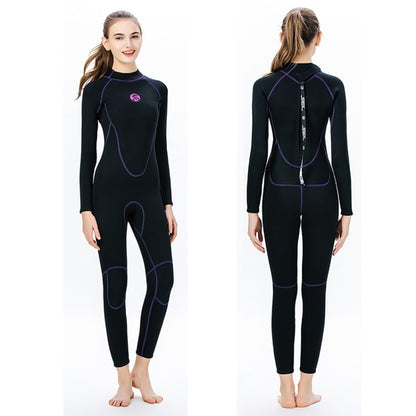 SLINX 1714 3mm Neoprene Super Elastic วอร์มแขนยาวเต็มตัว Wetsuit ชิ้นเดียวสำหรับผู้หญิง, XS, S, M, L, XL