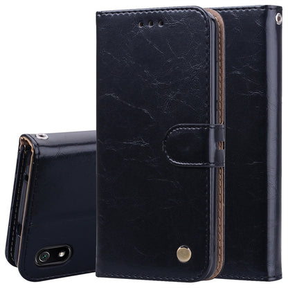 ซองหนังพลิกแนวนอนสไตล์ธุรกิจสำหรับ Xiaomi Redmi 7A พร้อมตัวยึดและช่องเสียบการ์ดและกระเป๋าสตางค์, For Xiaomi Redmi 7A
