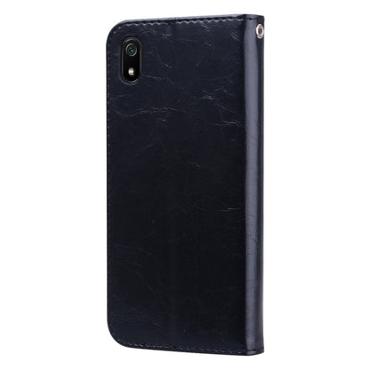 ซองหนังพลิกแนวนอนสไตล์ธุรกิจสำหรับ Xiaomi Redmi 7A พร้อมตัวยึดและช่องเสียบการ์ดและกระเป๋าสตางค์, For Xiaomi Redmi 7A