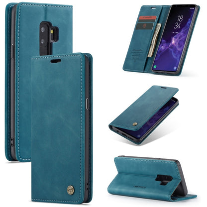 CaseMe-013 ซองหนังพลิกแนวนอนมัลติฟังก์ชั่น Retro Frosted พร้อมช่องใส่การ์ดและตัวยึดและกระเป๋าสตางค์, for Galaxy S8 Plus, for Galaxy S8, for Galaxy S9, for Galaxy S9 Plus