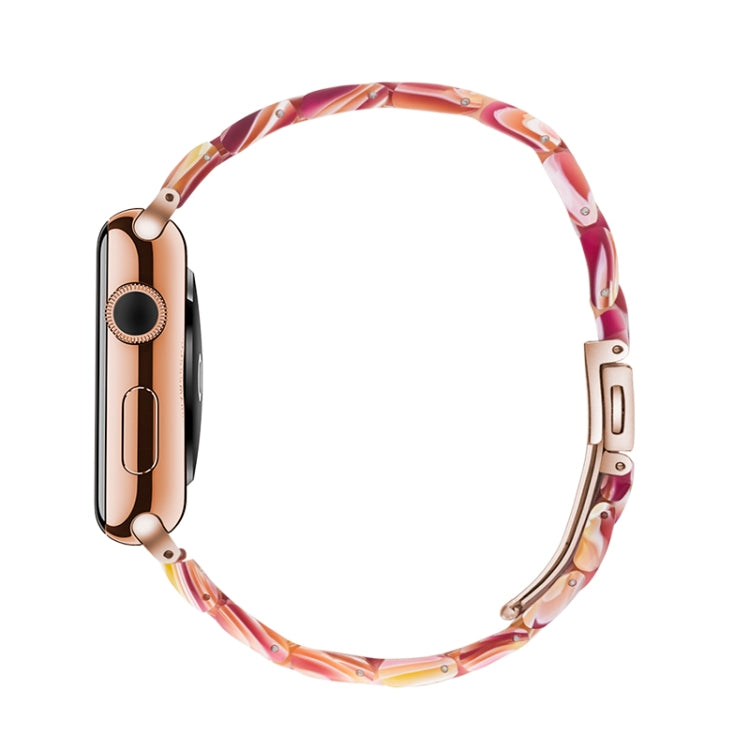 สายนาฬิกาเรซิ่นแฟชั่นเรียบง่ายสำหรับ, For Apple Watch Series 4 40mm & Series 3 & 2 & 1 38mm, For Apple Watch Series 4 44mm & Series 3 & 2 & 1 42mm