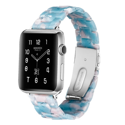 สายนาฬิกาเรซิ่นแฟชั่นเรียบง่ายสำหรับ, For Apple Watch Series 4 40mm & Series 3 & 2 & 1 38mm, For Apple Watch Series 4 44mm & Series 3 & 2 & 1 42mm
