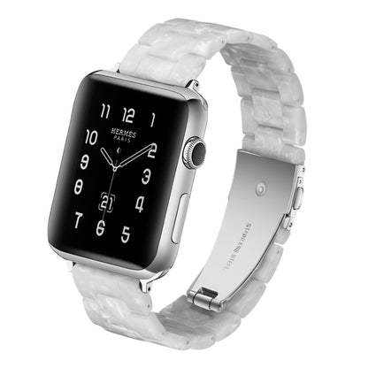 สายนาฬิกาเรซิ่นแฟชั่นเรียบง่ายสำหรับ, For Apple Watch Series 4 40mm & Series 3 & 2 & 1 38mm, For Apple Watch Series 4 44mm & Series 3 & 2 & 1 42mm