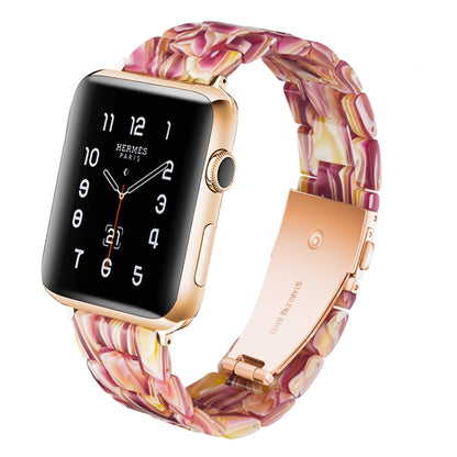 สายนาฬิกาเรซิ่นแฟชั่นเรียบง่ายสำหรับ, For Apple Watch Series 4 40mm & Series 3 & 2 & 1 38mm, For Apple Watch Series 4 44mm & Series 3 & 2 & 1 42mm