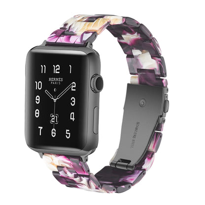 สายนาฬิกาเรซิ่นแฟชั่นเรียบง่ายสำหรับ, For Apple Watch Series 4 40mm & Series 3 & 2 & 1 38mm, For Apple Watch Series 4 44mm & Series 3 & 2 & 1 42mm