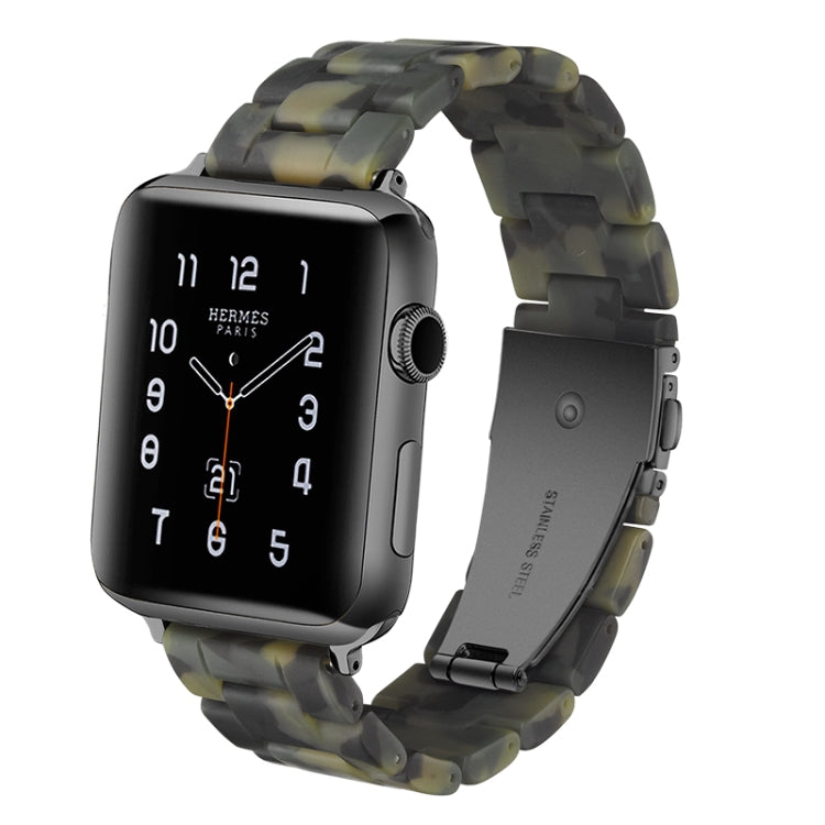 สายนาฬิกาเรซิ่นแฟชั่นเรียบง่ายสำหรับ, For Apple Watch Series 4 40mm & Series 3 & 2 & 1 38mm, For Apple Watch Series 4 44mm & Series 3 & 2 & 1 42mm