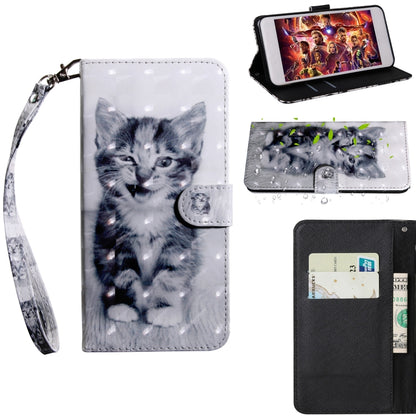 รูปแบบการวาดภาพ 3 มิติการวาดภาพสีแนวนอนพลิกซองหนัง TPU + PU พร้อมตัวยึดและช่องเสียบการ์ดและกระเป๋าสตางค์, For Galaxy A10, For Galaxy A20 / A30, For Galaxy A40, For Galaxy A70
