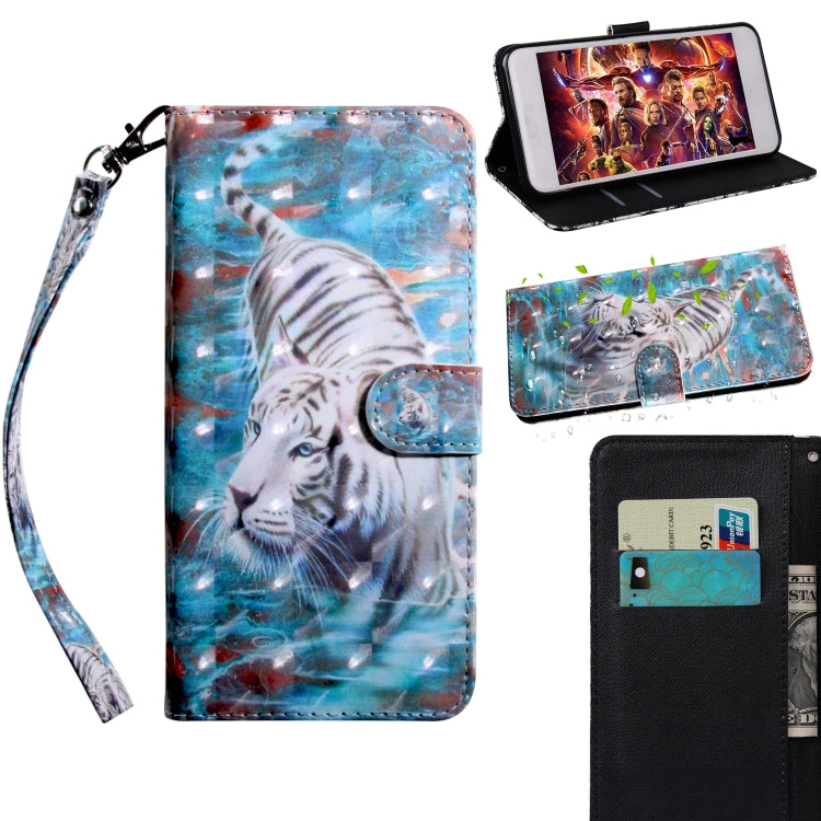 รูปแบบการวาดภาพ 3 มิติการวาดภาพสีแนวนอนพลิกซองหนัง TPU + PU พร้อมตัวยึดและช่องเสียบการ์ดและกระเป๋าสตางค์, For Huawei Honor 10 Lite, For Huawei  P30 Pro, For Galaxy J8 2018, For Galaxy S10