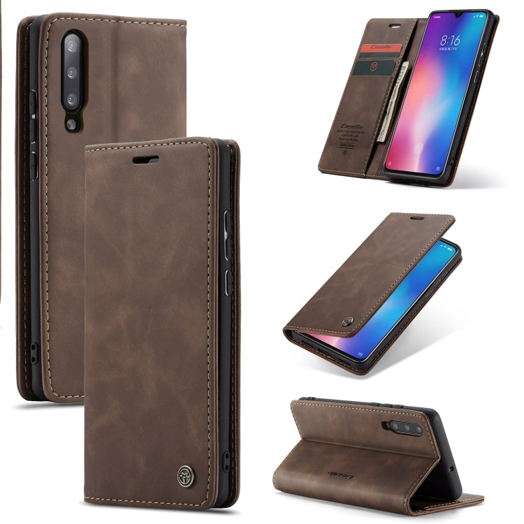 CaseMe-013 ซองหนังพลิกแนวนอนย้อนยุคอเนกประสงค์พร้อมช่องใส่การ์ดและตัวยึดและกระเป๋าสตางค์, For OnePlus 7, For OnePlus 7 Pro, For Xiaomi Mi 9, For Xiaomi Mi 9T Pro / Redmi K20 Pro / Xiaomi Mi 9T / Redmi K20, For Galaxy A20e