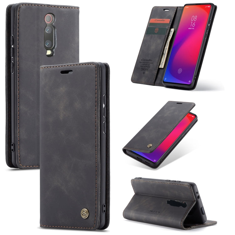 CaseMe-013 ซองหนังพลิกแนวนอนย้อนยุคอเนกประสงค์พร้อมช่องใส่การ์ดและตัวยึดและกระเป๋าสตางค์, For OnePlus 7, For OnePlus 7 Pro, For Xiaomi Mi 9, For Xiaomi Mi 9T Pro / Redmi K20 Pro / Xiaomi Mi 9T / Redmi K20, For Galaxy A20e
