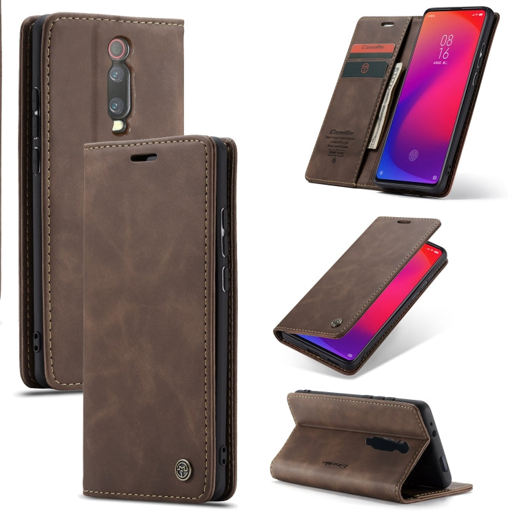 CaseMe-013 ซองหนังพลิกแนวนอนย้อนยุคอเนกประสงค์พร้อมช่องใส่การ์ดและตัวยึดและกระเป๋าสตางค์, For OnePlus 7, For OnePlus 7 Pro, For Xiaomi Mi 9, For Xiaomi Mi 9T Pro / Redmi K20 Pro / Xiaomi Mi 9T / Redmi K20, For Galaxy A20e
