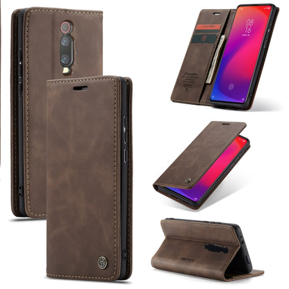 CaseMe-013 ซองหนังพลิกแนวนอนย้อนยุคอเนกประสงค์พร้อมช่องใส่การ์ดและตัวยึดและกระเป๋าสตางค์, For OnePlus 7, For OnePlus 7 Pro, For Xiaomi Mi 9, For Xiaomi Mi 9T Pro / Redmi K20 Pro / Xiaomi Mi 9T / Redmi K20, For Galaxy A20e