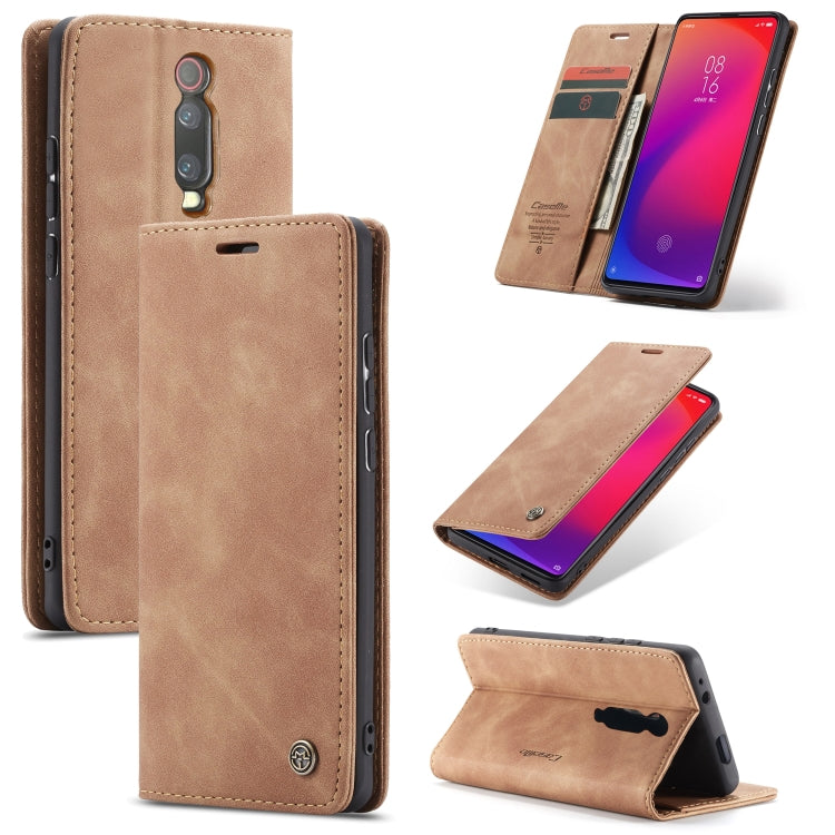 CaseMe-013 ซองหนังพลิกแนวนอนย้อนยุคอเนกประสงค์พร้อมช่องใส่การ์ดและตัวยึดและกระเป๋าสตางค์, For OnePlus 7, For OnePlus 7 Pro, For Xiaomi Mi 9, For Xiaomi Mi 9T Pro / Redmi K20 Pro / Xiaomi Mi 9T / Redmi K20, For Galaxy A20e