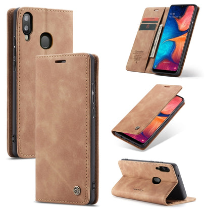 CaseMe-013 ซองหนังพลิกแนวนอนย้อนยุคอเนกประสงค์พร้อมช่องใส่การ์ดและตัวยึดและกระเป๋าสตางค์, For OnePlus 7, For OnePlus 7 Pro, For Xiaomi Mi 9, For Xiaomi Mi 9T Pro / Redmi K20 Pro / Xiaomi Mi 9T / Redmi K20, For Galaxy A20e