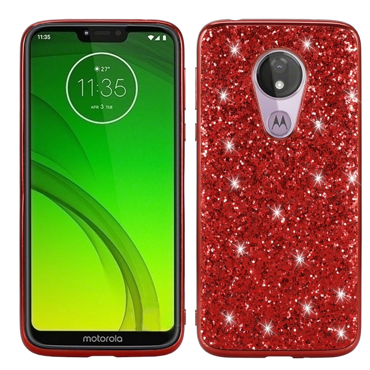 ชุบเคส TPU กันกระแทกผงแวววาว, For Motorola Moto G7 Play, For Galaxy Note 10, For Galaxy Note 10+