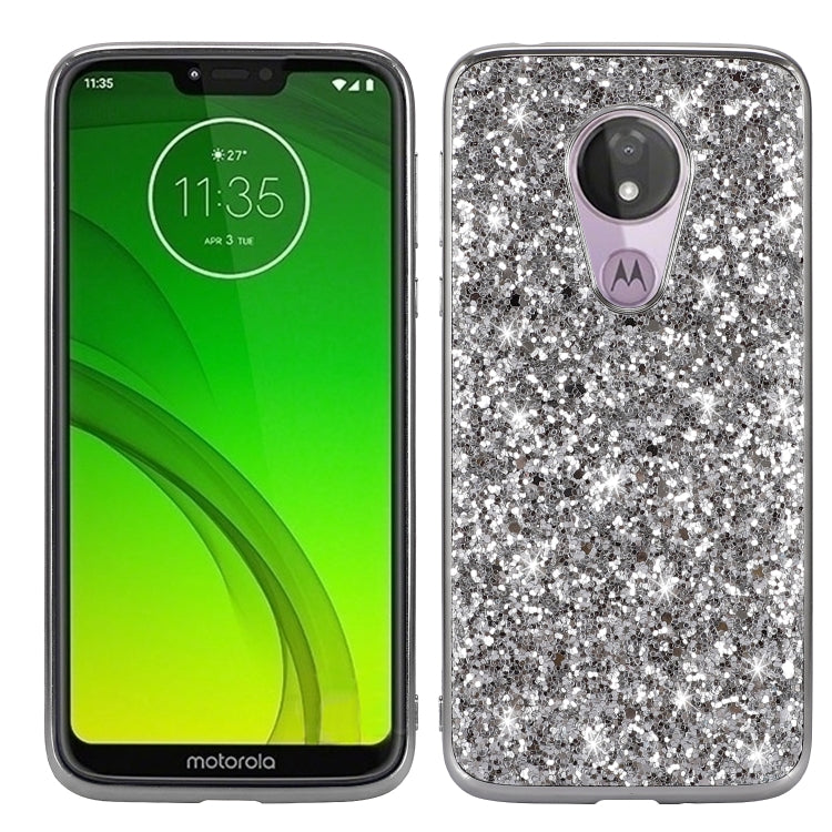 ชุบเคส TPU กันกระแทกผงแวววาว, For Motorola Moto G7 Play, For Galaxy Note 10, For Galaxy Note 10+