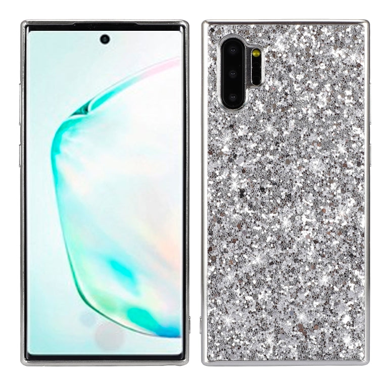 ชุบเคส TPU กันกระแทกผงแวววาว, For Motorola Moto G7 Play, For Galaxy Note 10, For Galaxy Note 10+
