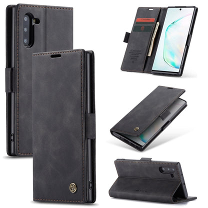 CaseMe-013 ซองหนังพลิกแนวนอนมัลติฟังก์ชั่นพร้อมช่องเสียบการ์ดและตัวยึด, For Galaxy Note 10