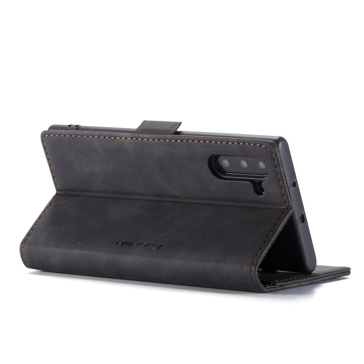 CaseMe-013 ซองหนังพลิกแนวนอนมัลติฟังก์ชั่นพร้อมช่องเสียบการ์ดและตัวยึด, For Galaxy Note 10