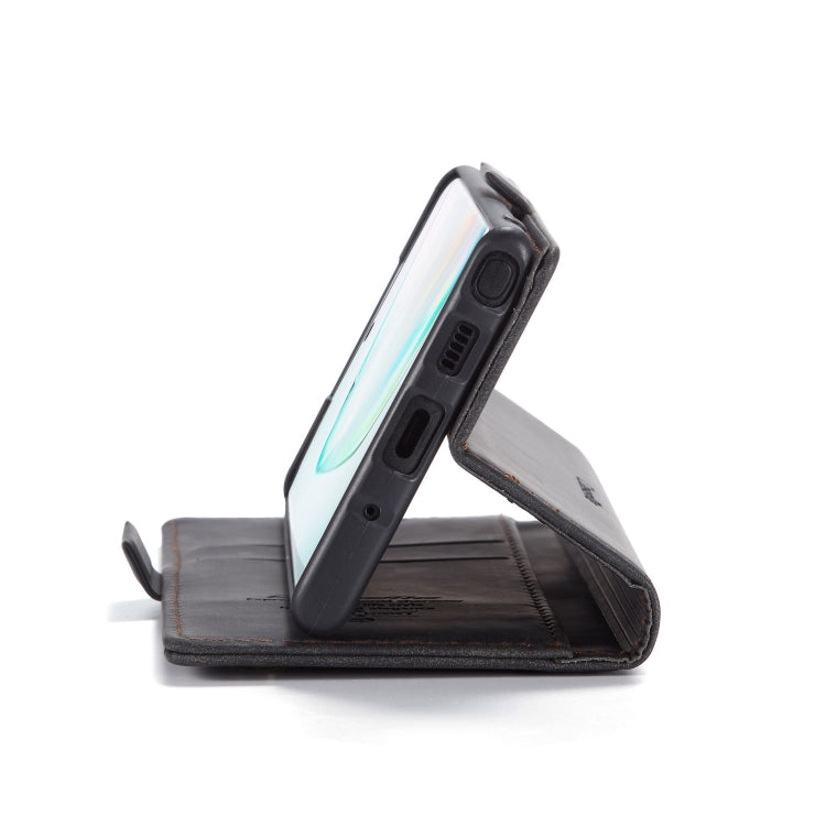 CaseMe-013 ซองหนังพลิกแนวนอนมัลติฟังก์ชั่นพร้อมช่องเสียบการ์ดและตัวยึด, For Galaxy Note 10